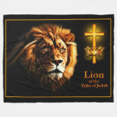 LION VAN DE TRIBE FLEECE DEKEN (Voorkant (Horizontaal))