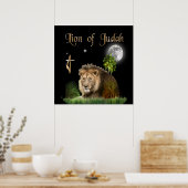 Lion van judah Poster (Keuken)