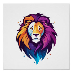 Lion Vector Art Animal Moderne Ville Urbaine Graph