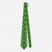 Lion vert sur cravate pour hommes (Devant)