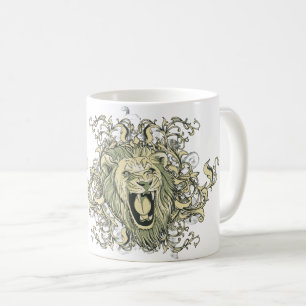 Lion Visual Arts Motif Head Koffiemok