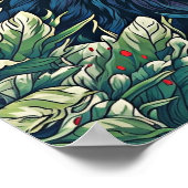 Lion Wall Poster, Kunstillustratie Poster (Hoek)