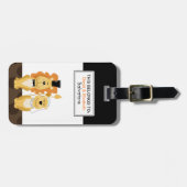 Lion Wedding Couple Bagagelabel (Voorkant horizontaal)