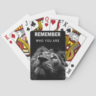 Lion weet wie je bent pokerkaarten