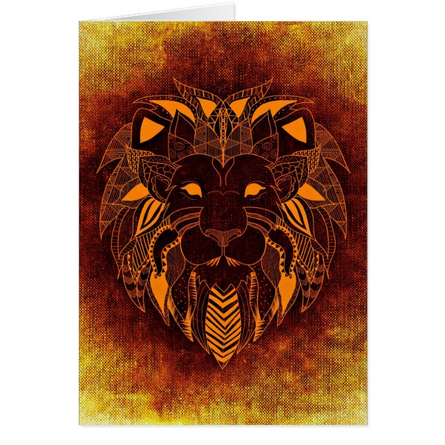 Lion wild dier abstract (Voorkant)
