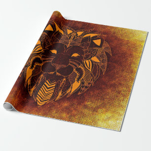 Lion wild dier abstract cadeaupapier