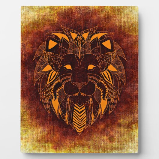 Lion wild dier abstract fotoplaat (Voorkant)