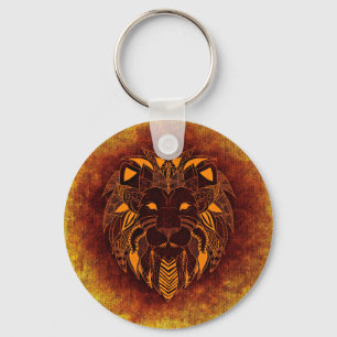 Lion wild dier abstract sleutelhanger