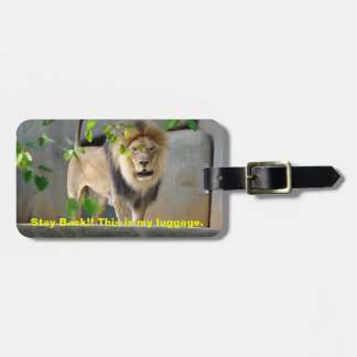 Lion Wildlife Bagagelabel