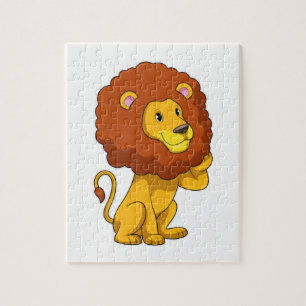 Lion with Curls Legpuzzel