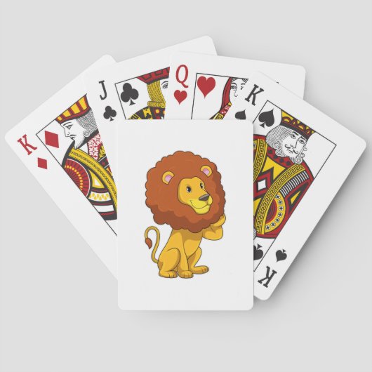 Lion with Curls Pokerkaarten (Achterkant)