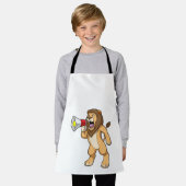 Lion with Microphone Schort (Gedragen)