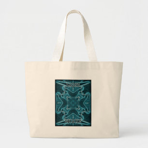 Lion wits grote tote bag
