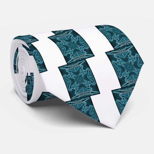 Lion wits stropdas (Opgerold)