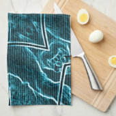 Lion wits theedoek (Quarter Fold)