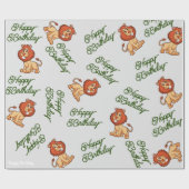 Lion Wrapping Paper Cadeaupapier (Vlak)