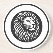 Lion Zandsteen Onderzetter (Voorkant)