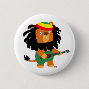 Lion Zion-knoopbadge Ronde Button 5,7 Cm