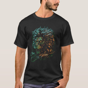 Lion Zoo Keeper Big Cat Lion Safari Dier 4 T-shirt