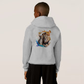 Lionceau Tache de Peinture Pullover à Capuche - Ga (Dos entier)