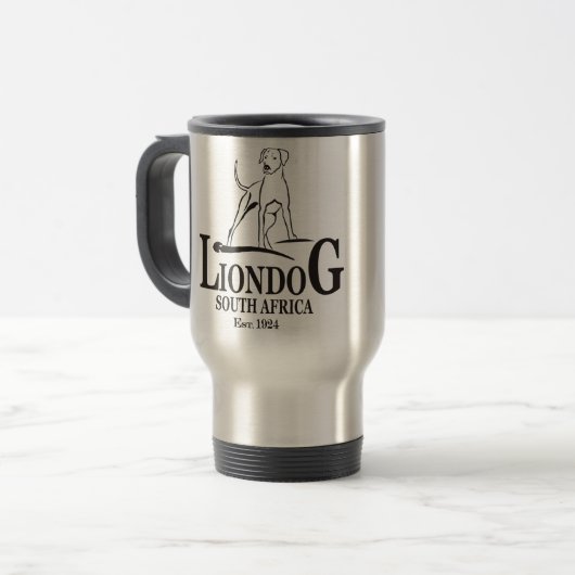 Liondog - Rhodesian Ridgeback Reisbeker (Voorkant links)