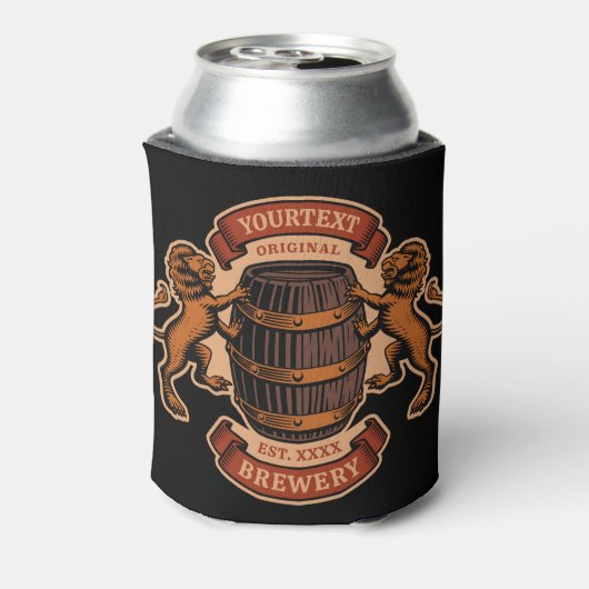 lioneiken loop Aangepaste bierbrouwerij Blikjeskoeler (Blikje Achterkant)