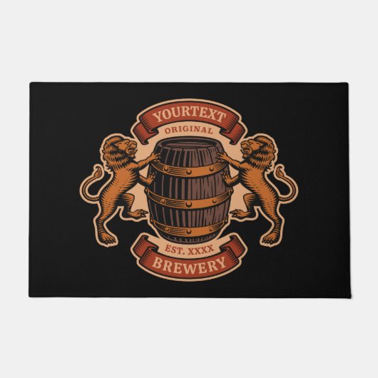  lioneiken loop Aangepaste bierbrouwerij Deurmat (Voorkant)
