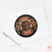 lioneiken loop Aangepaste bierbrouwerij Ronde Sticker (Envelop)