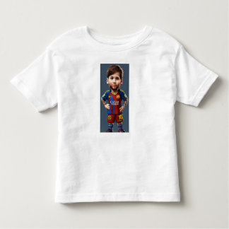 Lionel Messi schattige baby cartoon realist grote Kinder Shirts