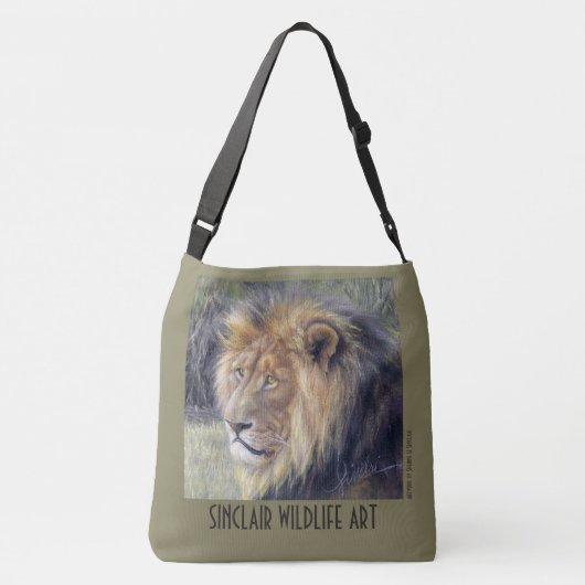 Lionen in lichaamshoudende 2-zijdige afbeeldingen crossbody tas (Achterkant)