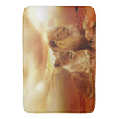 Lionen samen badmat (Voorkant Verticaal)