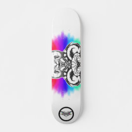 Lionenregenboog Zwarte en witte lijnenart Skateboard