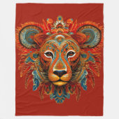 Lioness 01 fleece deken (Voorkant)