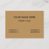 Lioness Animal Fearless  Visitekaartje (Achterkant)