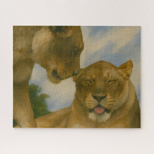 Lioness Companship in het Gouden Licht Legpuzzel
