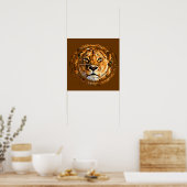 LIONESS FACE-Poster Poster (Keuken)