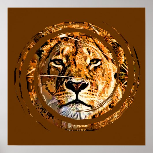 LIONESS FACE-Poster Poster (Voorkant)
