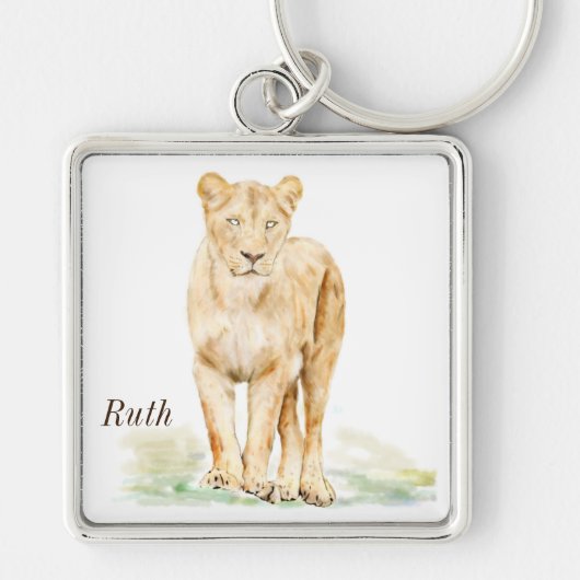 Lioness Personalized Sleutelhanger (Voorkant)