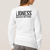 Lioness Personalized Women's Long Slapeve T-shirt (Achterkant)