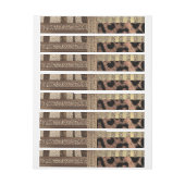 Lioness Safari Chic Oerwoud Glam Modern Birthday Adreslabel Wikkel (Vel)