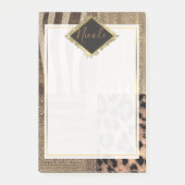 Lioness Safari Chic Oerwoud Glam Modern Trendy Post-it® Notes (Voorkant)
