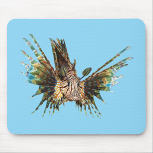 Lionfish - Abstract Ontwerp - Knippen uit een foto Muismat