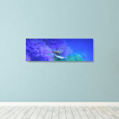 Lionfish Aquarium fish Paars Pterois Zebravis Canvas Afdruk (Insitu (Houten vloer))