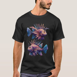 Lionfish Lion Fish Lover Artwork Motif Sea Ocean A T-shirt