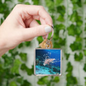 Lionfish of Pterois Miles, Ocean Reef Fish Sleutelhanger (Hand)