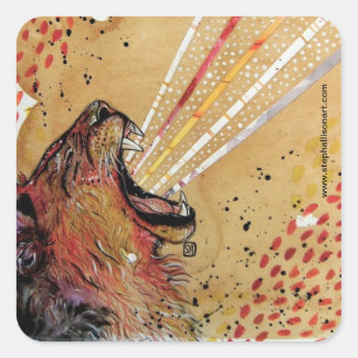 LionHart Vierkante Sticker