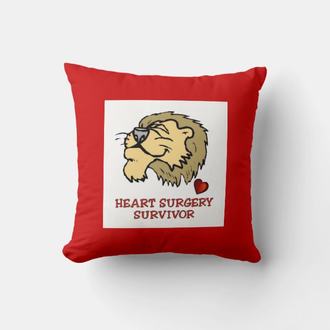 Lionhartchirurgie Survivor Pillow Kussen (Voorkant)