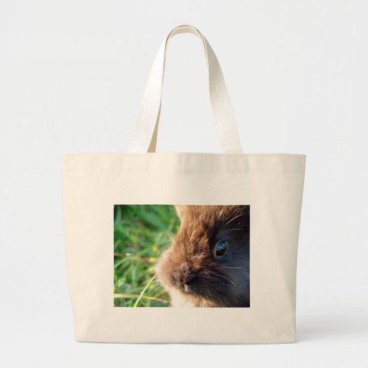 Lionhead Bunny Grote Tote Bag (Voorkant)