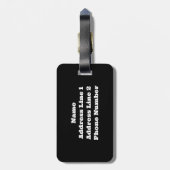 Lionhead Holland Mini Lop Bunny Rabbit Bagagelabel (Achterkant verticaal)