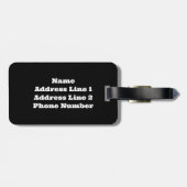 Lionhead Holland Mini Lop Bunny Rabbit Bagagelabel (Achterkant horizontaal)